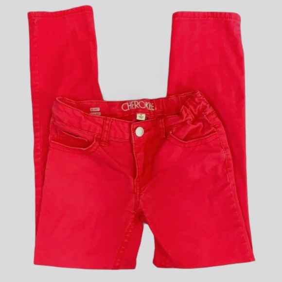 Cherokee Skinny Moulant Jeans Red Size 10 - Picture 6 of 6